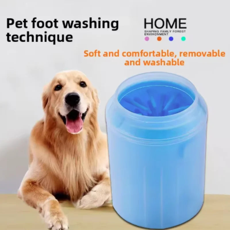 🐾 Portable Dog Paw Cleaner Cup – Soft Silicone Foot Washer