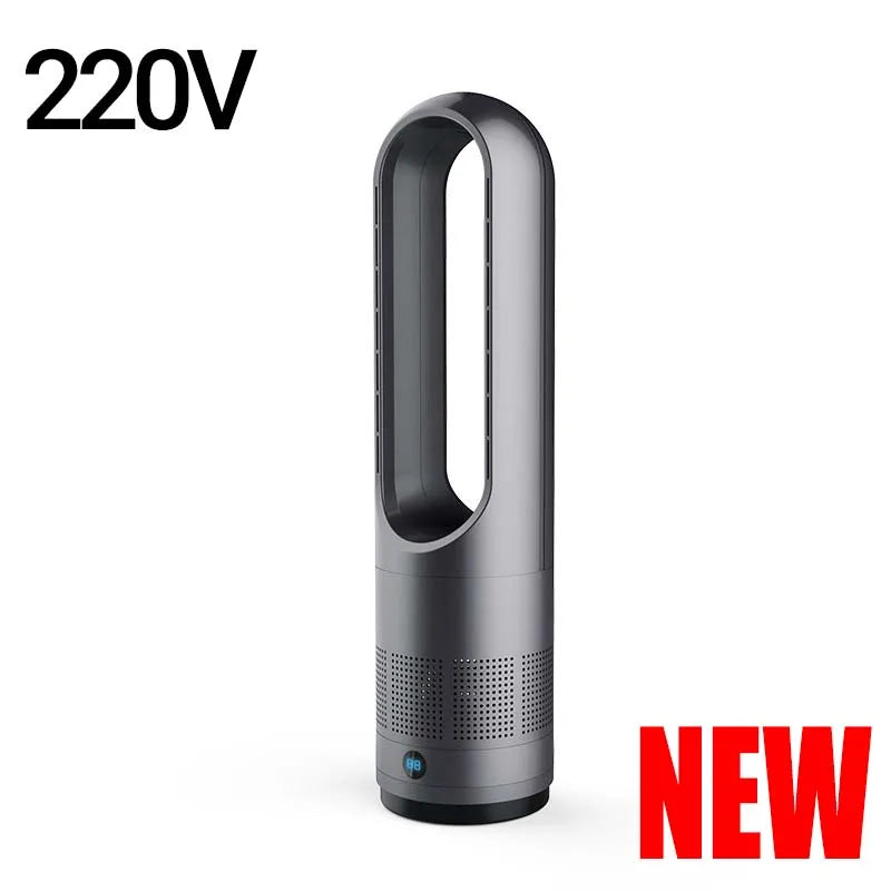 🌬️ Bladeless Tower Fan with Remote Control – 8 Speeds, Oscillation & 8H Timer