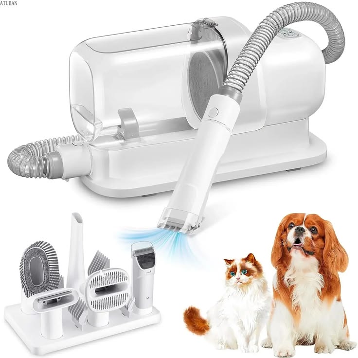 Pet multi-functional hair trimmer dog vacuum set all-in-one machine pet beauty device vacuum cleaner hair clipper