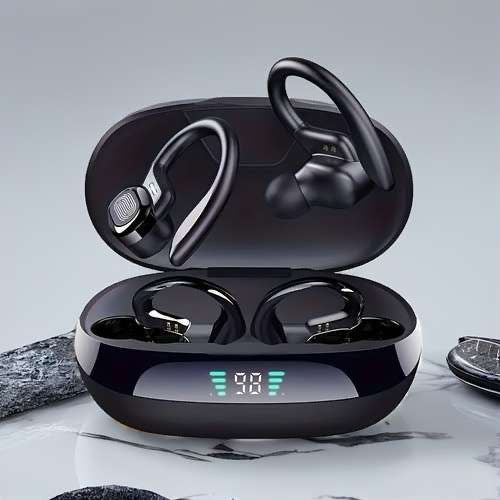 True Wireless Earbuds – Ear Hook Sports Headphones with HiFi Stereo & Mic