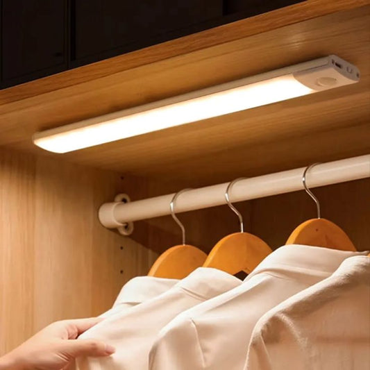 NOVEX Wireless LED Motion Sensor Night Light – USB Rechargeable Magnetic Closet & Wardrobe Lamp
