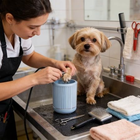🐾 Portable Dog Paw Cleaner Cup – Soft Silicone Foot Washer