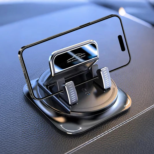 NOVEX Universal Car Phone Holder – 360° Rotating Anti-Slip Dashboard Mount for GPS Navigation