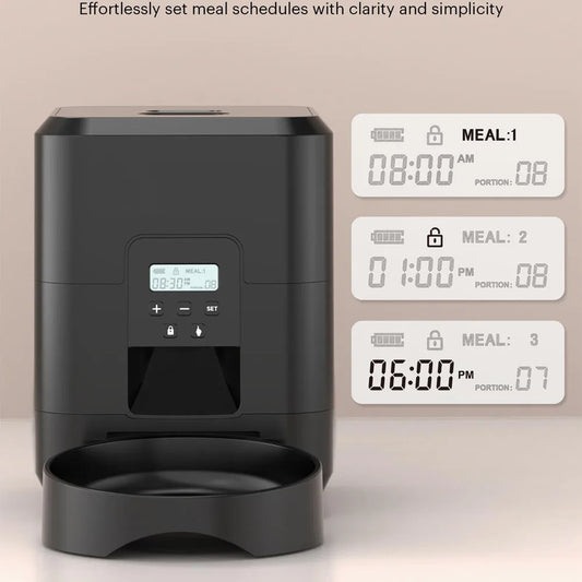 Smart Automatic Pet Feeder with WiFi – Timed Portion Food Dispenser for Cats & Dogs