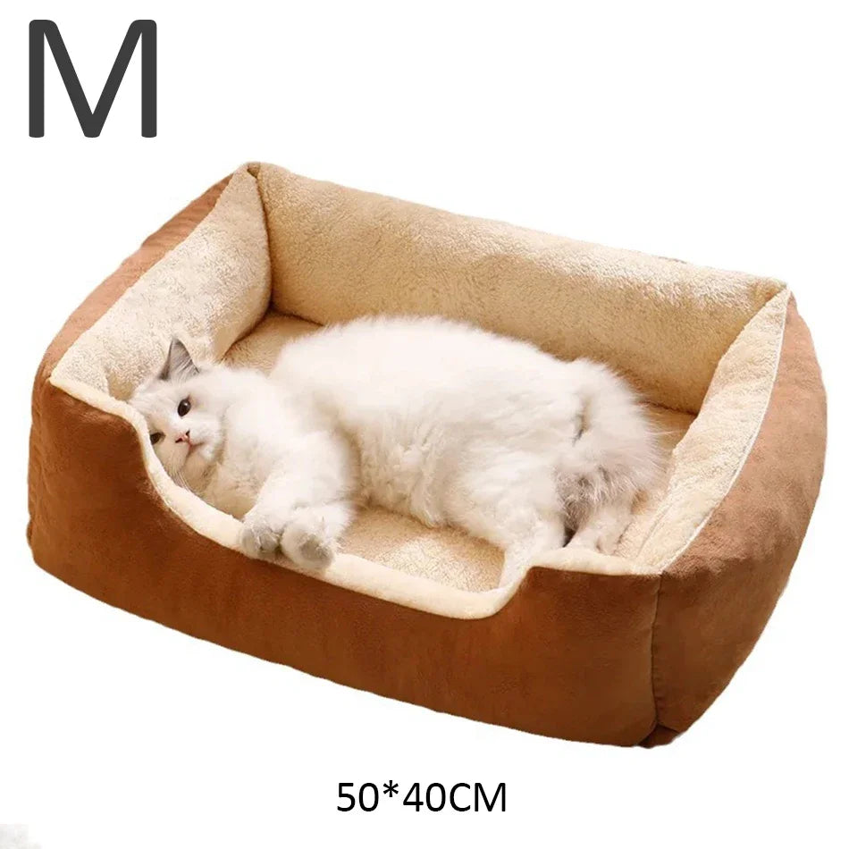 Cozy Pet Bed for Cats and Dog – Soft Plush Cushion for Sleeping & Relaxing
