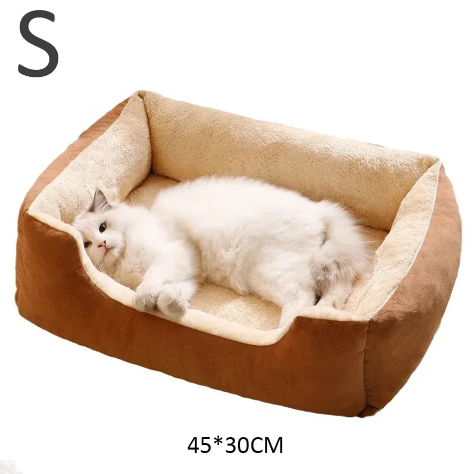 Cozy Pet Bed for Cats and Dog – Soft Plush Cushion for Sleeping & Relaxing