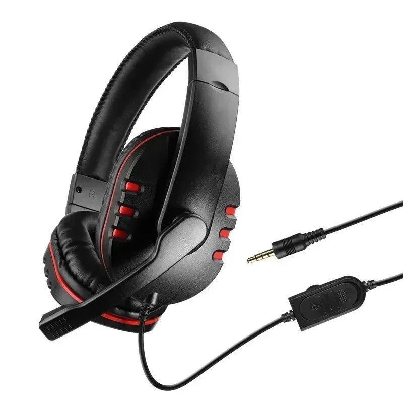 Wired Gaming Headset with Mic – 3.5mm Stereo Headphones for PS4 & PC