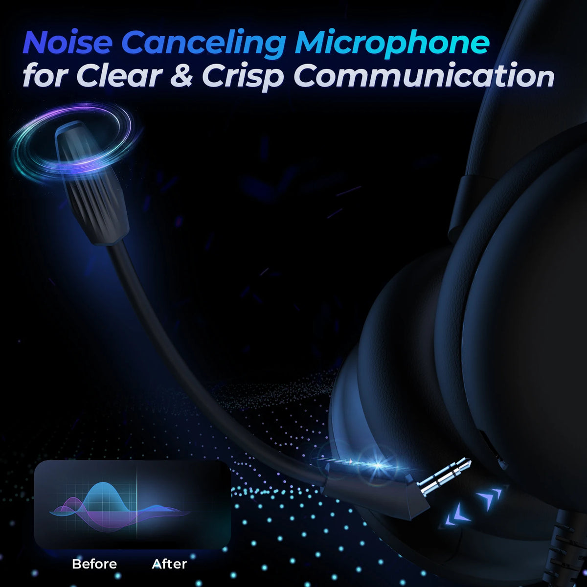 🎮 7.1 Surround Sound  Gaming Headset – Noise-Cancelling Mic for PC, PS5, PS4 & Xbox