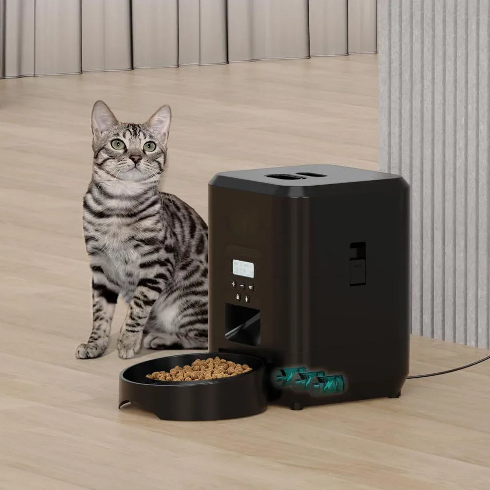 Smart Automatic Pet Feeder with WiFi – Timed Portion Food Dispenser for Cats & Dogs