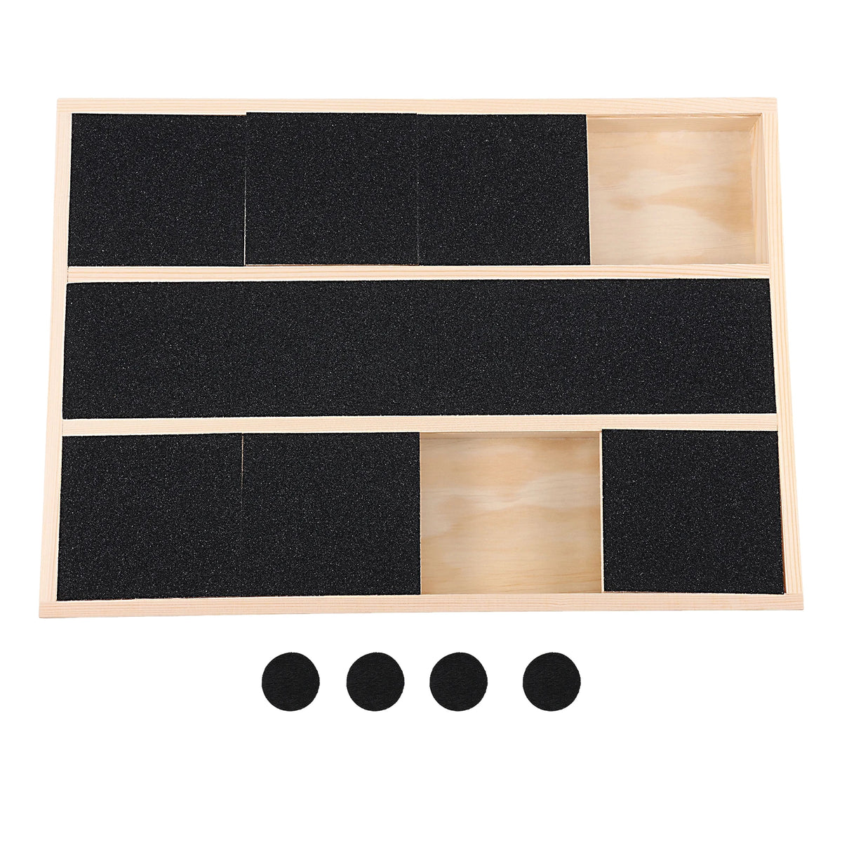 🐾 Dog Nail Scratch Board with Treat Box – Wooden Puppy Nail Grinding Pad