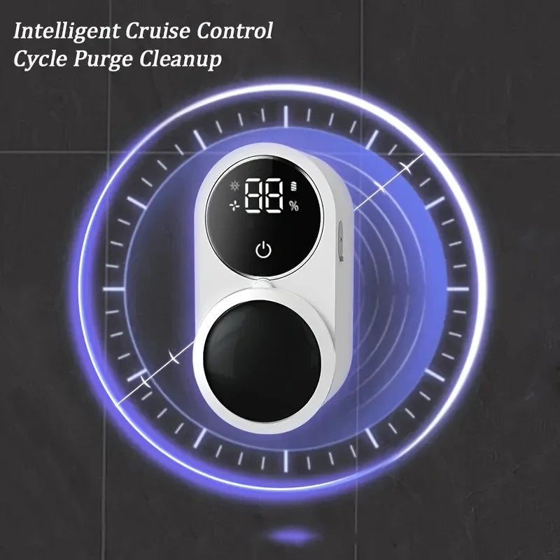 Smart Electric Toothbrush with Digital Display & Wall-Mounted Charging Holder