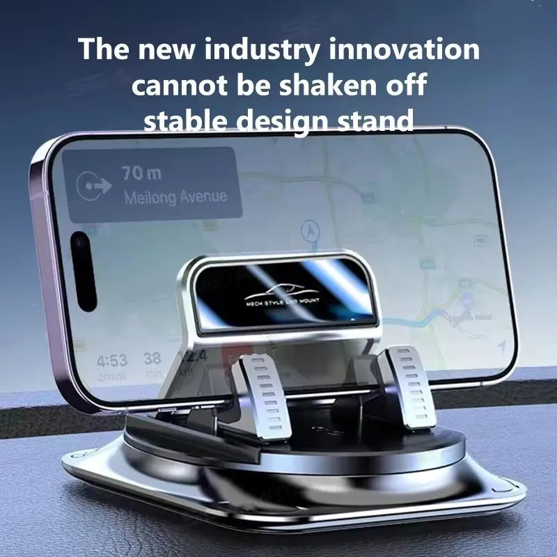 NOVEX Universal Car Phone Holder – 360° Rotating Anti-Slip Dashboard Mount for GPS Navigation