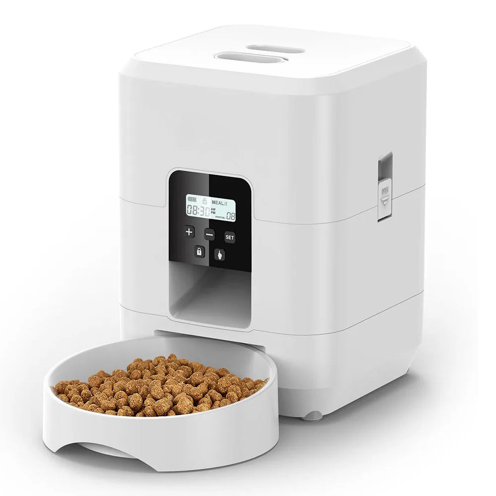 Smart Automatic Pet Feeder with WiFi – Timed Portion Food Dispenser for Cats & Dogs