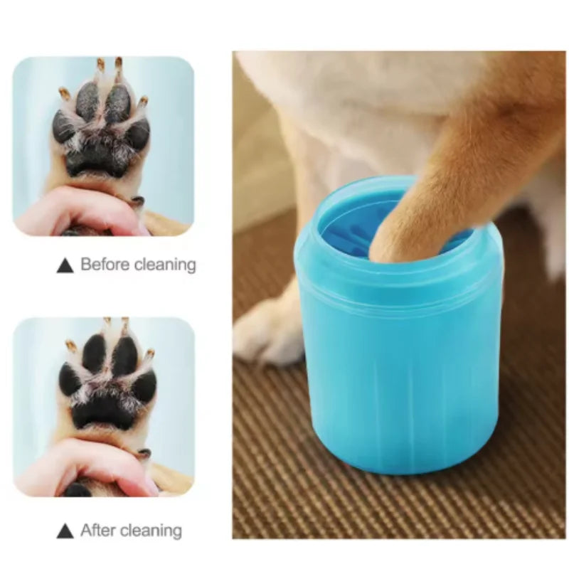 🐾 Portable Dog Paw Cleaner Cup – Soft Silicone Foot Washer