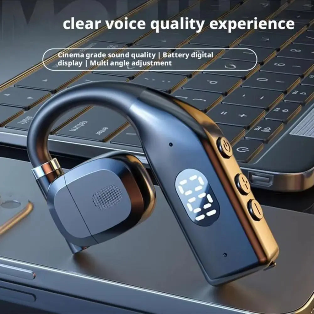 Bluetooth 5.4 Ear Hook Headset – Noise Reduction & HD Microphone