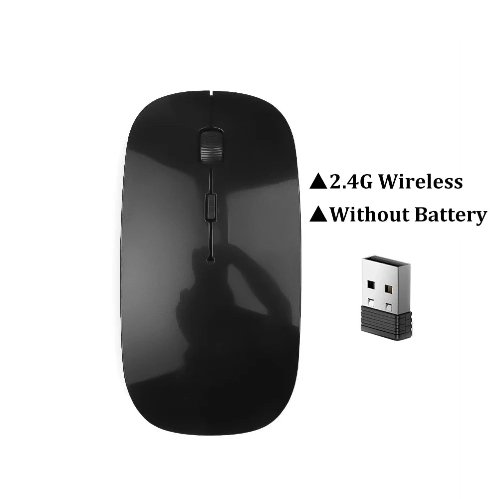 Wireless Bluetooth Mouse – Dual Mode, Rechargeable & Silent