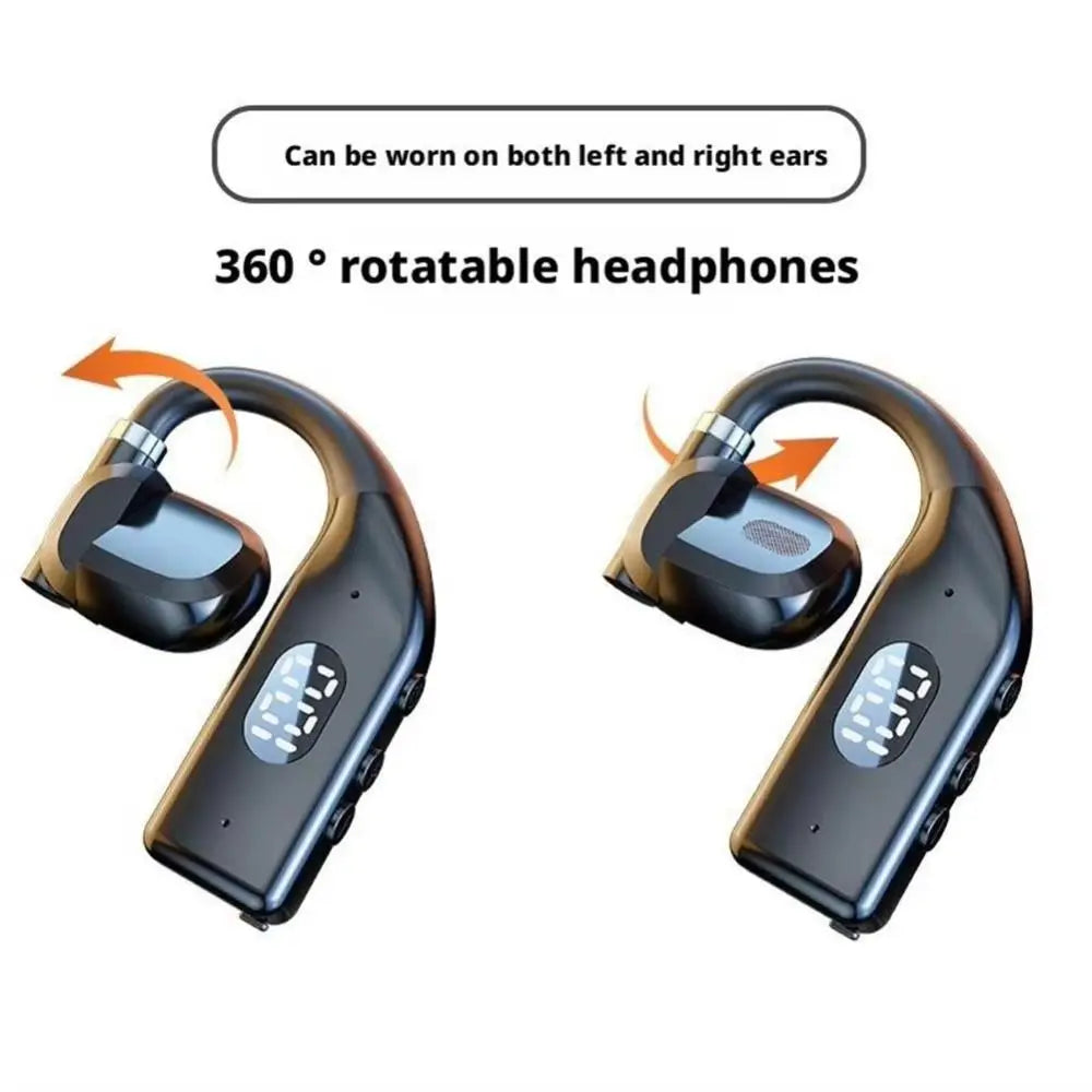 Bluetooth 5.4 Ear Hook Headset – Noise Reduction & HD Microphone
