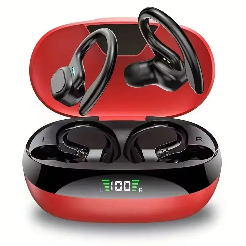 True Wireless Earbuds – Ear Hook Sports Headphones with HiFi Stereo & Mic