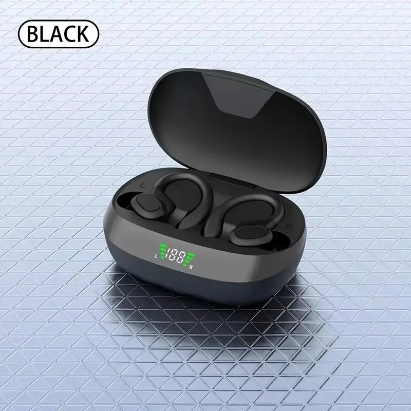 True Wireless Earbuds – Ear Hook Sports Headphones with HiFi Stereo & Mic