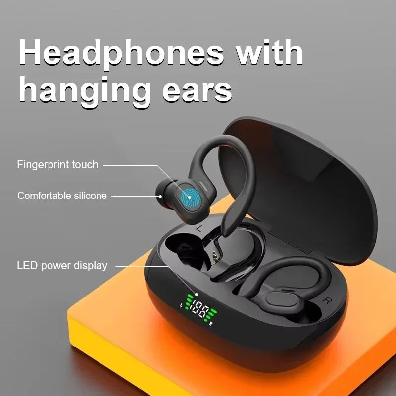 True Wireless Earbuds – Ear Hook Sports Headphones with HiFi Stereo & Mic