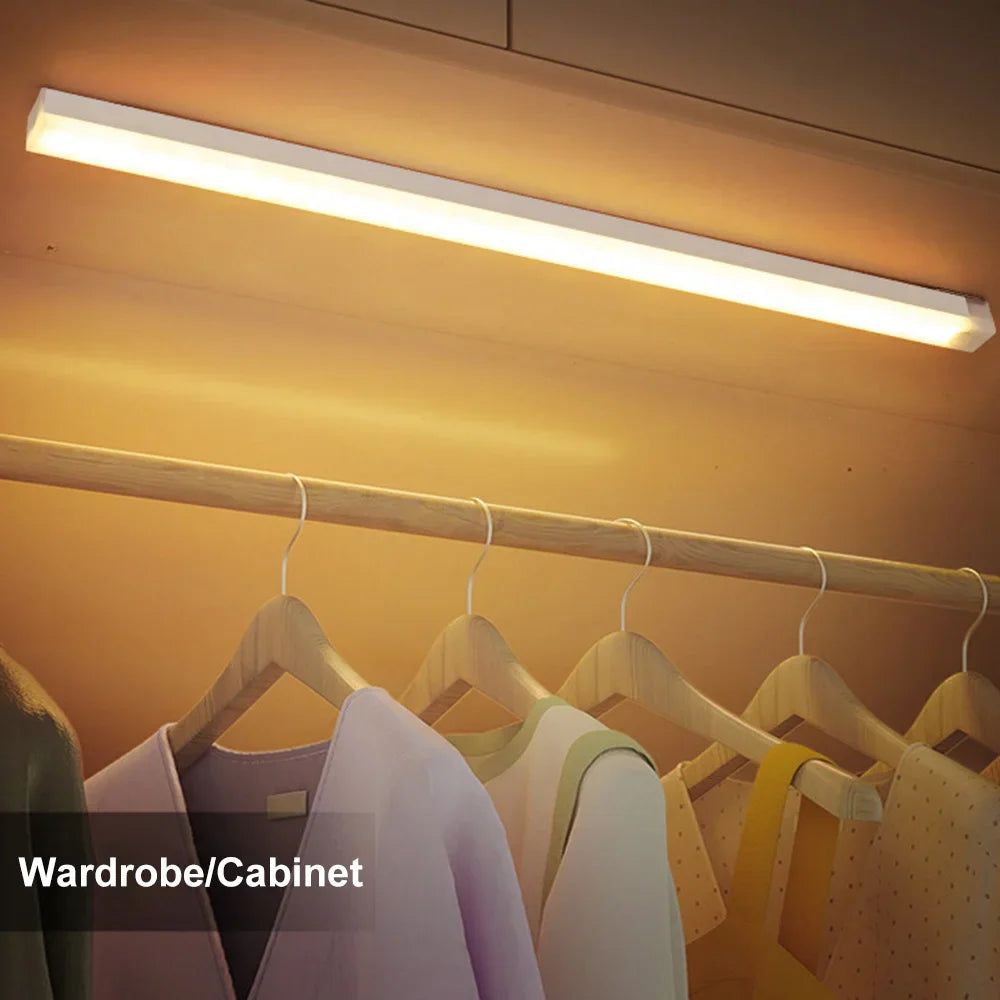 NOVEX Wireless LED Motion Sensor Night Light – USB Rechargeable Magnetic Closet & Wardrobe Lamp