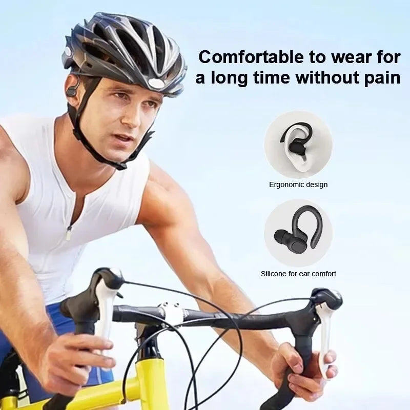 True Wireless Earbuds – Ear Hook Sports Headphones with HiFi Stereo & Mic