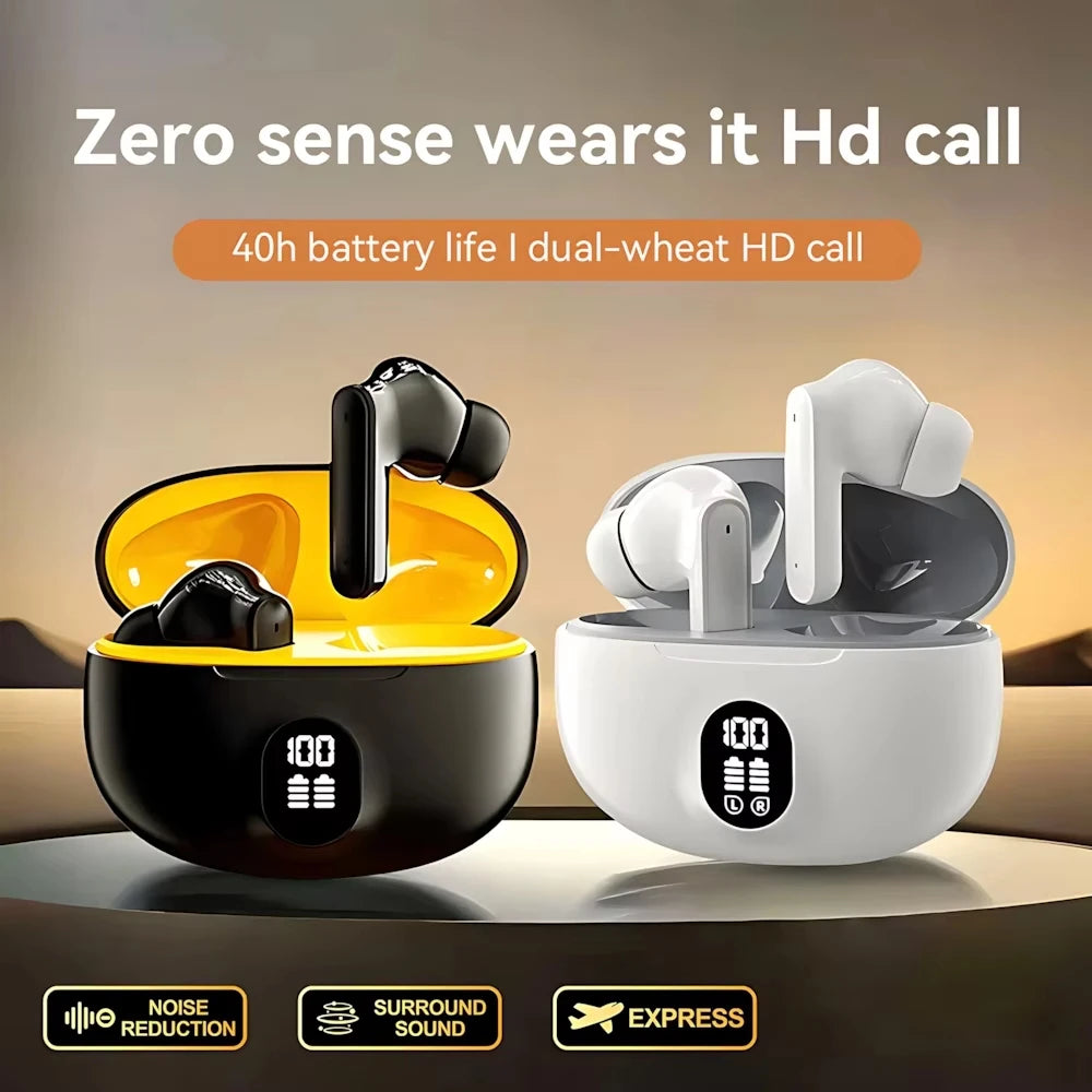 Wireless Bluetooth Headphones – HD Mic, Noise Isolation & Long Battery Life