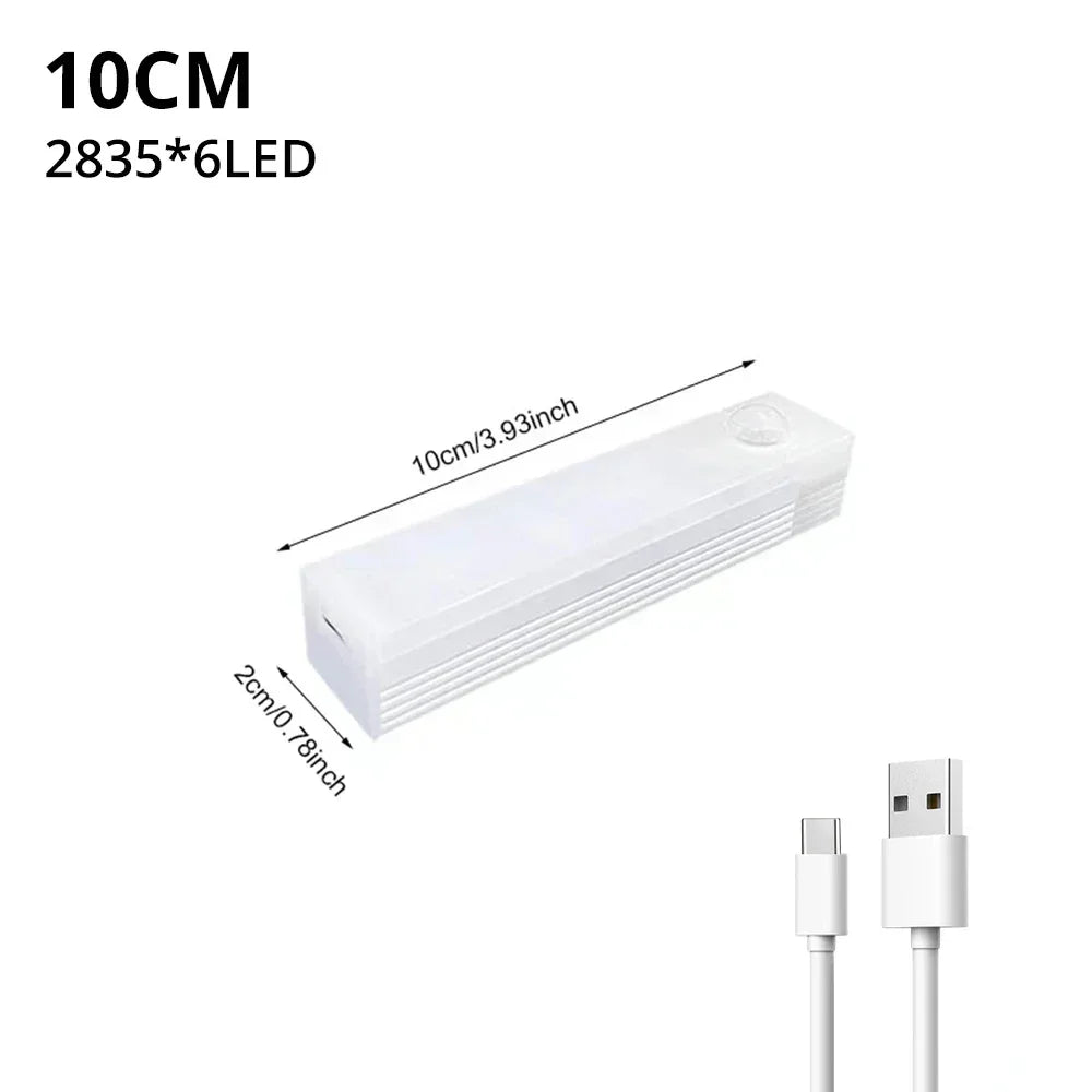 NOVEX Wireless LED Motion Sensor Night Light – USB Rechargeable Magnetic Closet & Wardrobe Lamp